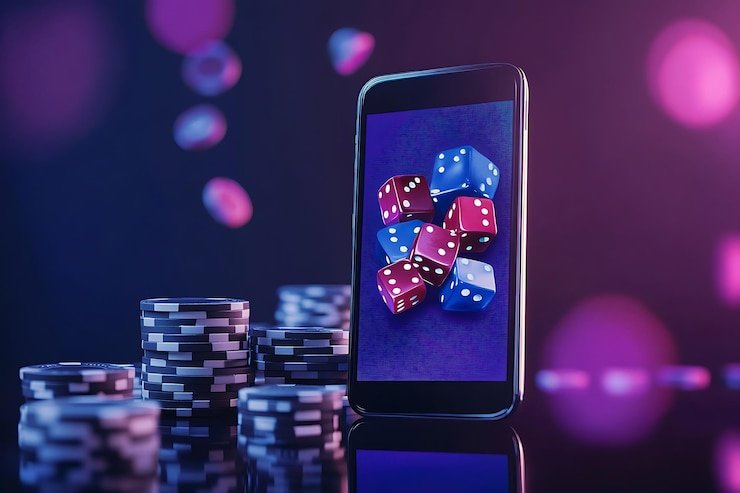Tampilan mobile omislot bernuansa cerah
